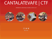 Tablet Screenshot of cantalatevafe.cat